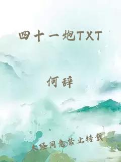 四十一炮TXT