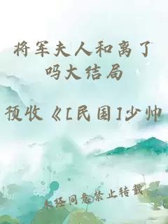 将军夫人和离了吗大结局